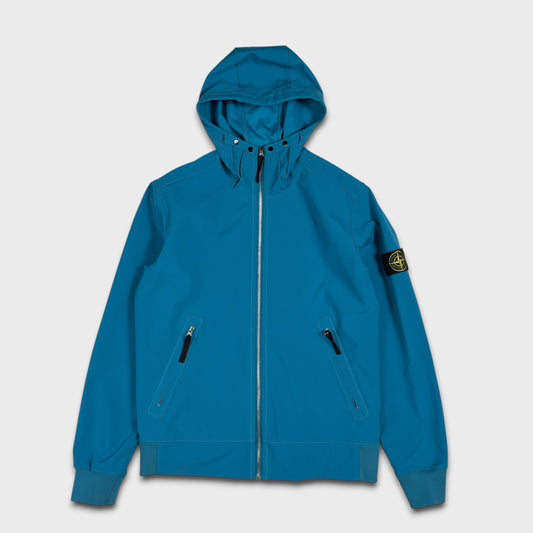 Stone Island Blue Light Soft Shell Jacket L