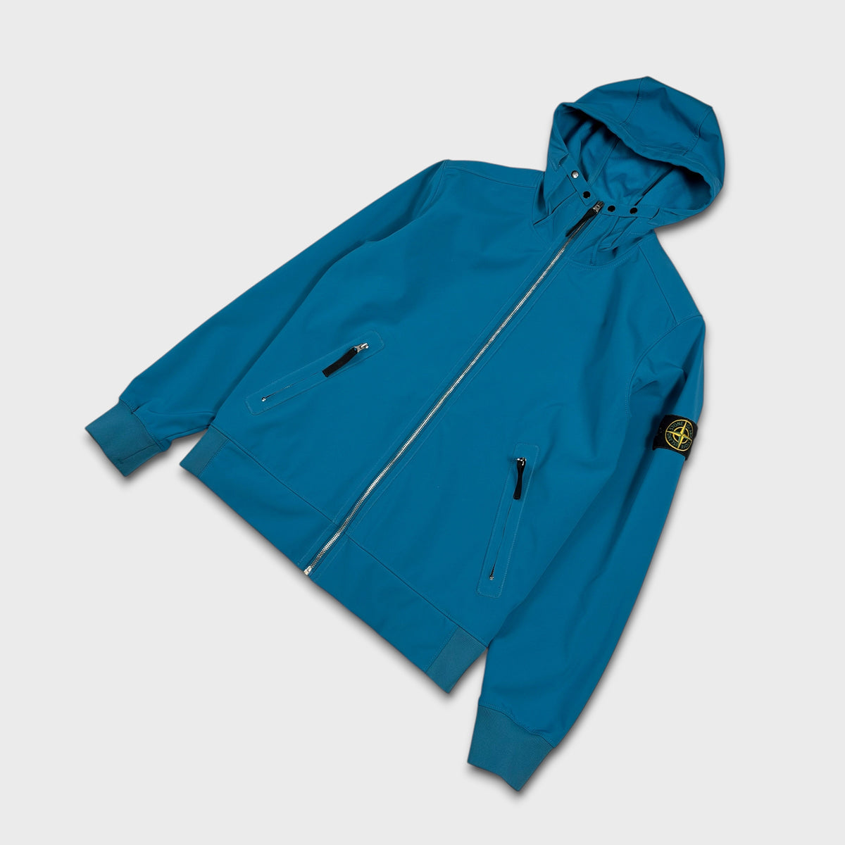 Stone Island Blue Light Soft Shell Jacket L