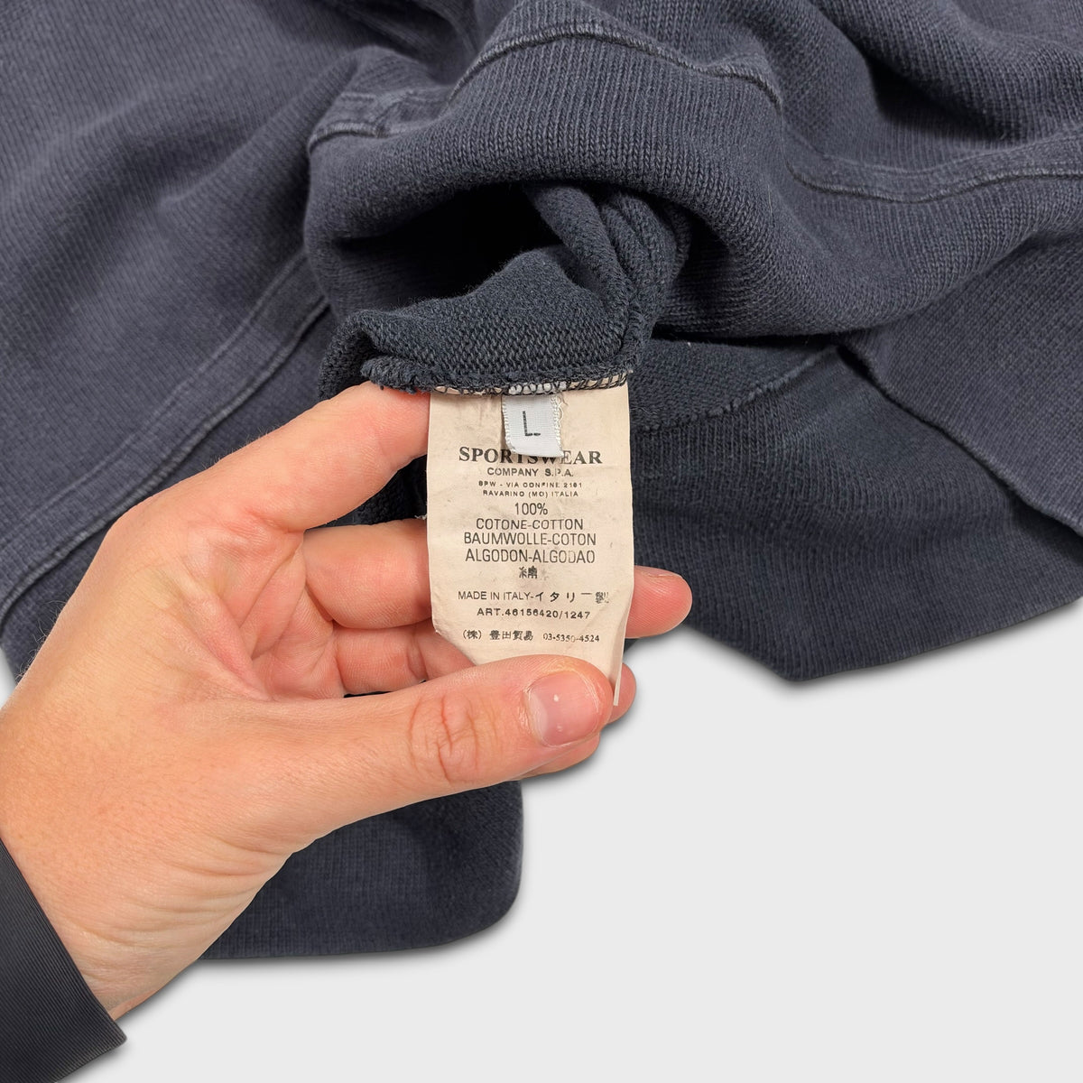 Stone Island 2000’s Washed 1/4 Zip M