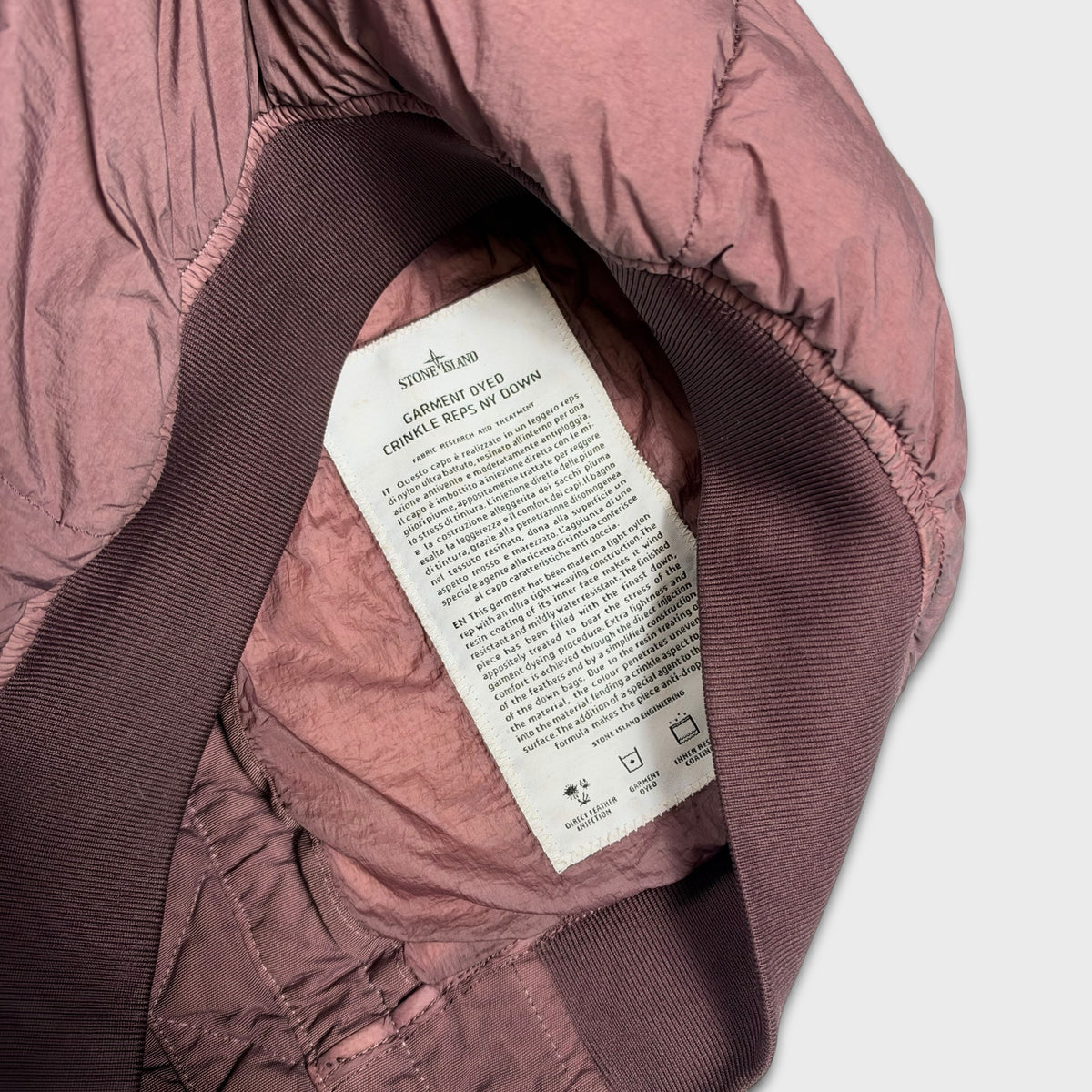 Stone Island Crinkle Reps NY Down Puffer Jacket S