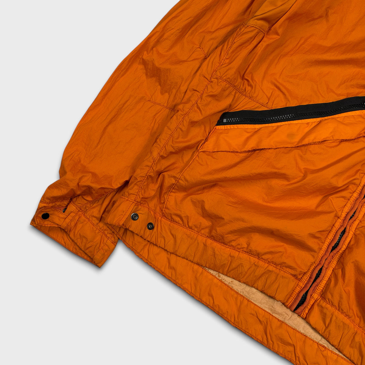Stone Island Orange Membrana TC Hooded Jacket XXL
