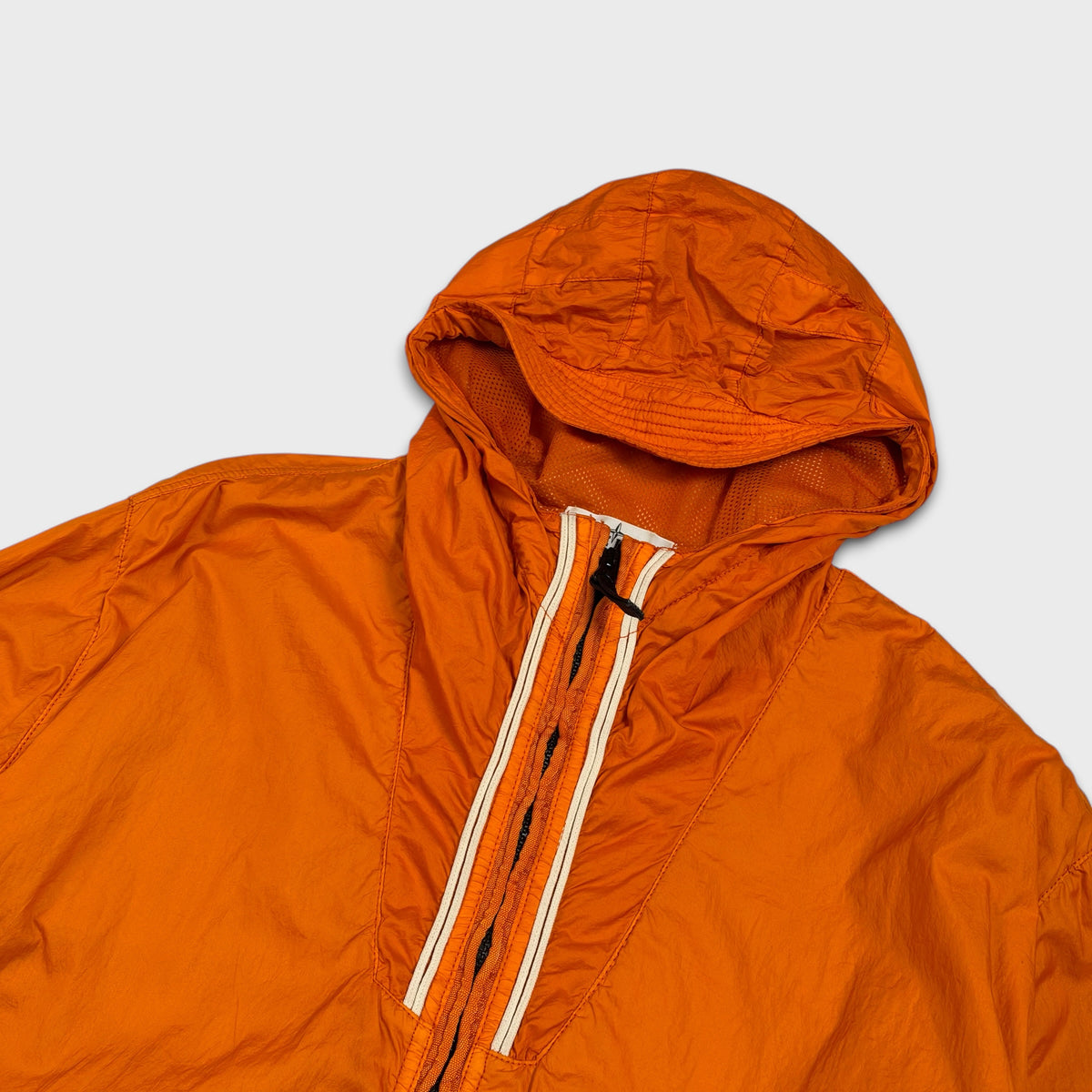 Stone Island Orange Membrana TC Hooded Jacket XXL