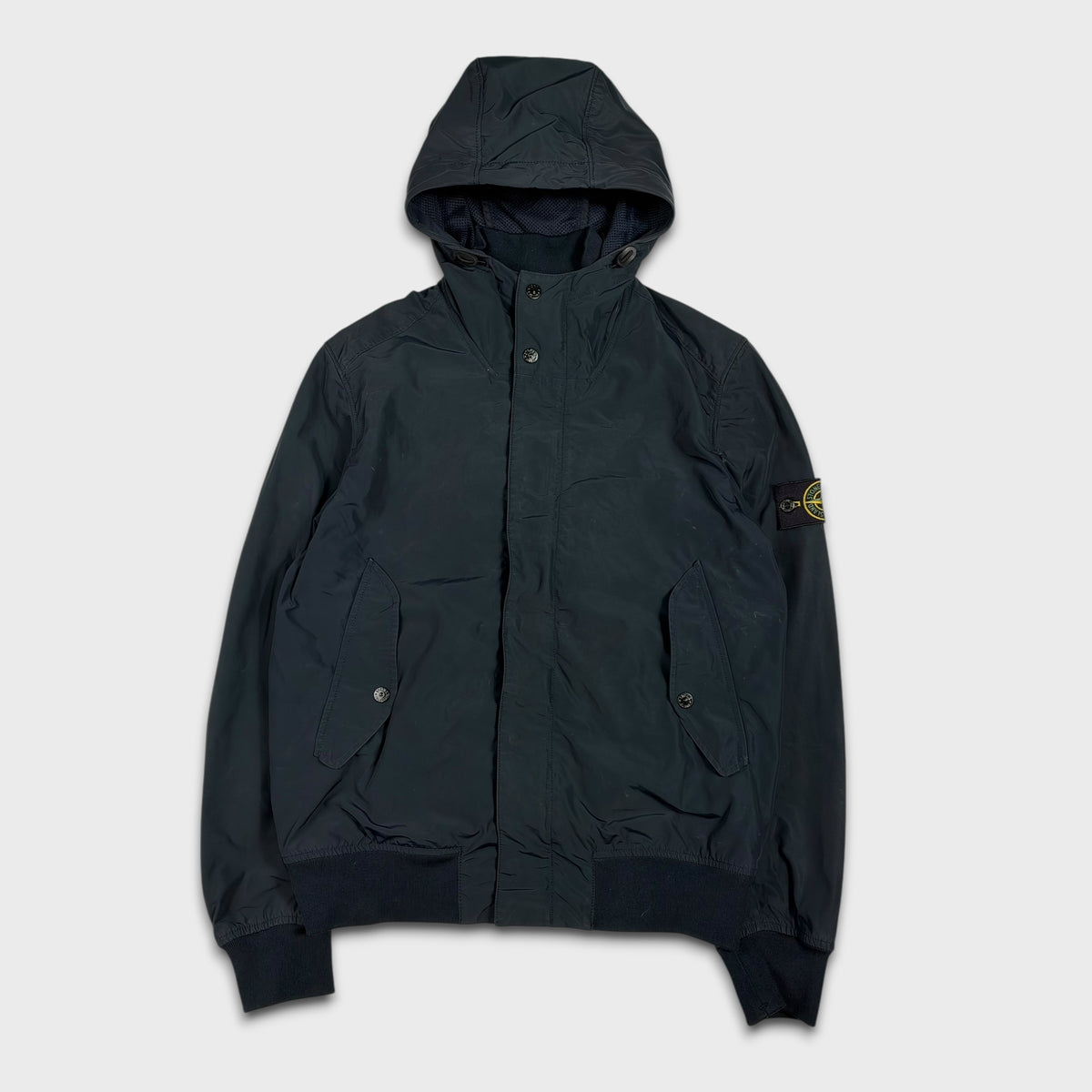 Stone Island Midnight Navy Micro Reps Hooded Jacket M