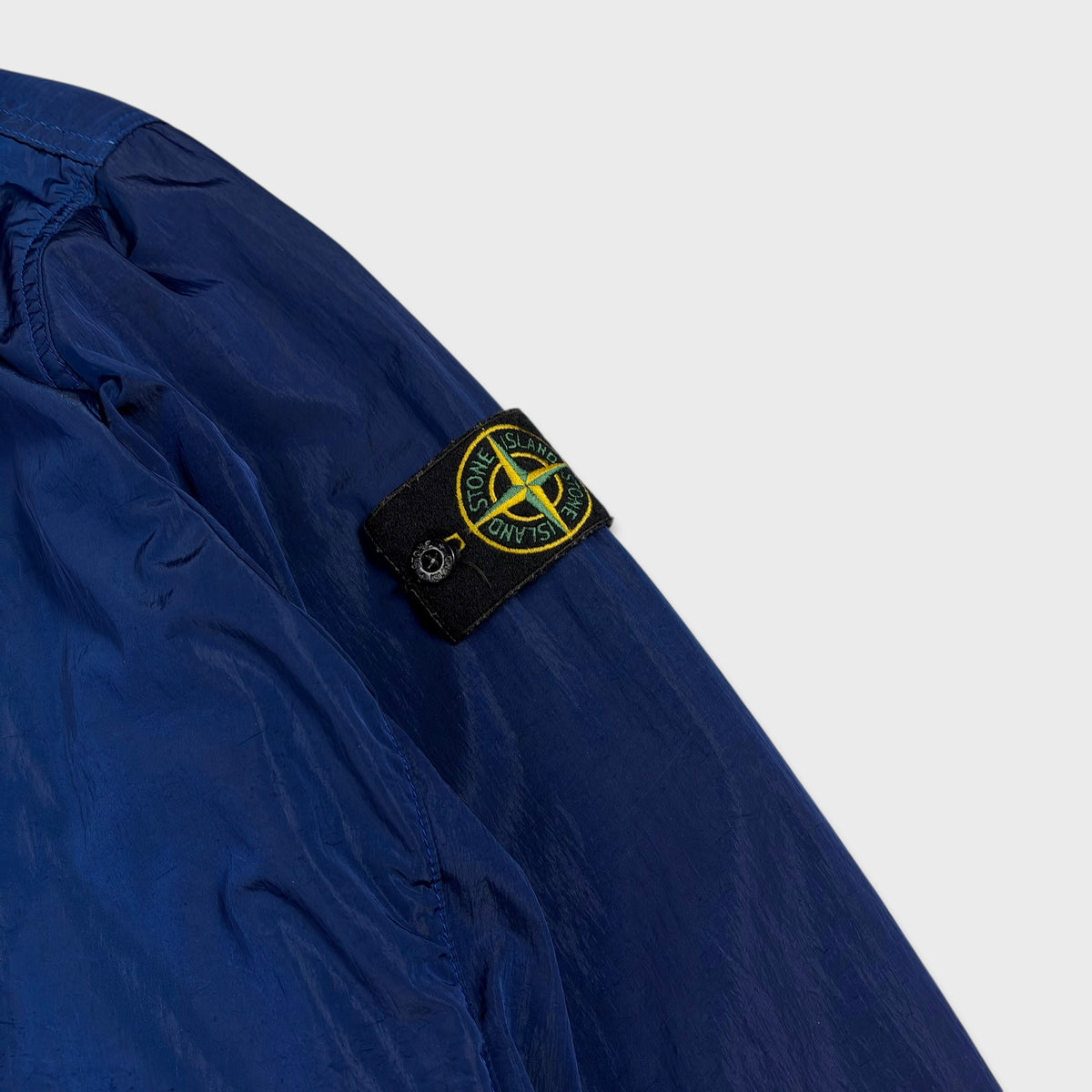 Stone Island Royal Blue Nylon Metal Flock Jacket M